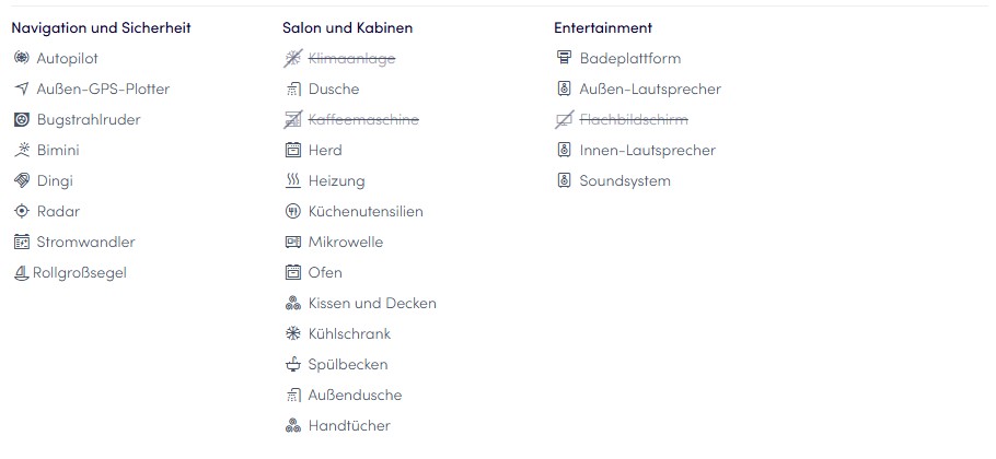 Ausstattung